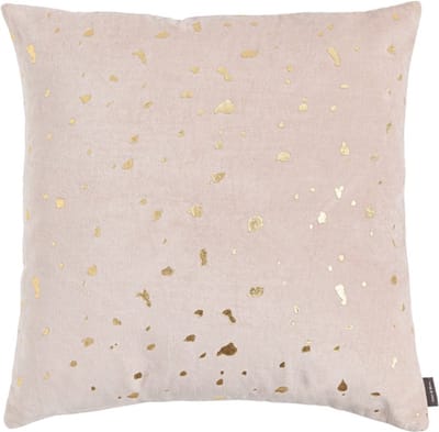 Dots On Velvet Powder Roze Kussen | 45 X 45 | Sierkussen Voor Woonkamer Of Slaapkamer
