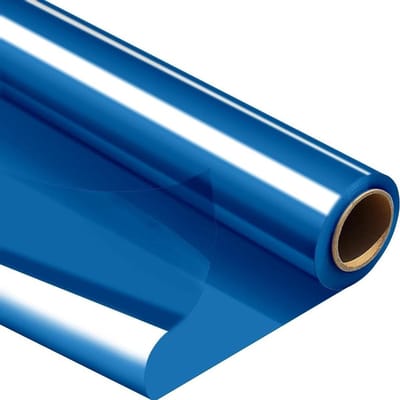 Allecta - Cellofaan Inpakpapier 50m x 40cm Blauw Transparant Geschenkmanden Bloemisten Fruit