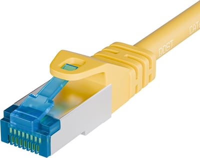 Qost - CAT6A 10G internetkabel - LSZH / UTP - 10 Gbps / 500 MHz - RJ45 Connectoren - Patchkabel / Netwerkkabel - 0,15 meter - Geel