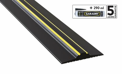 Garadry - Drempelprofiel garagedeur - 2cm hoog - lengte 3,12 meter