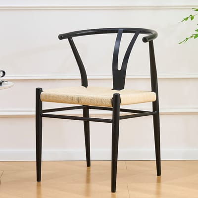 Milton & Oldbrook Eetkamerstoel Baku Zwart