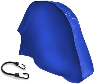 Disselafdekking Caravan - Aanhangerhoes - Bescherming Aanhanger - Handgemaakt Vrachtwagenzeil - 75 cm x 60 cm - Blauw