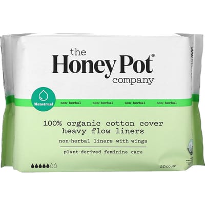 The Honey Pot Company, 100% Biologisch Katoenen Cover, Liner voor Zware Vloei, 20 Stuks