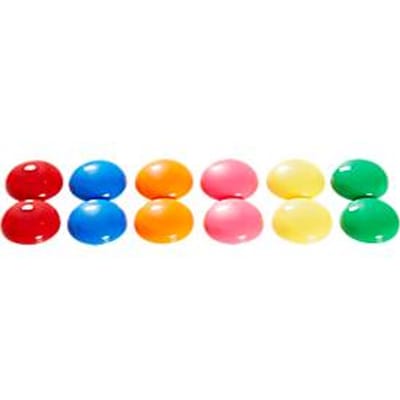 Magneten STM30, rond, kleefkracht 0,4 kg of tot 6 vel A4-formaat, Ø 30 mm, geassorteerde kleuren, 12 st.