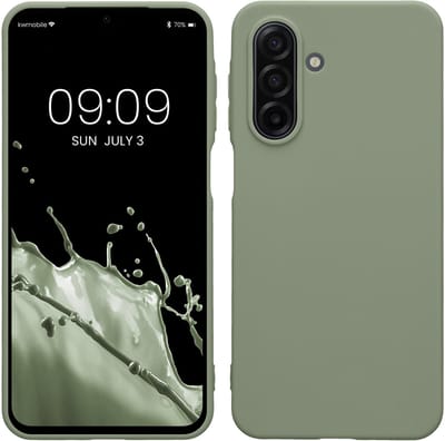 kwmobile telefoonhoesje geschikt voor Samsung Galaxy A17 4G / 5G - Hoesje voor smartphone - Back cover in grijsgroen
