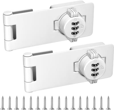 Dailygoods- Kastslot 10,5 cm - Cijferslot - Combinatieslot - Meubelslot - Dubbele beveiliging - Eenvoudig te installeren