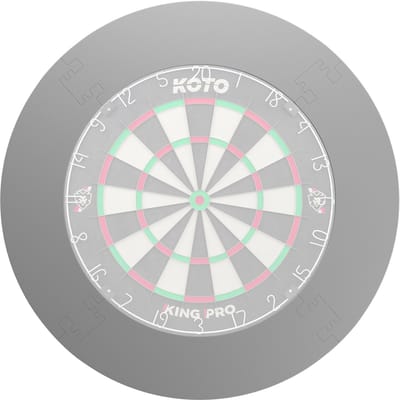 KOTO - 4PCS. Dart Surround Grijs - Dartbord Surround Ring - Economisch & Duurzaam - Beschermd Muren & Dartpunten