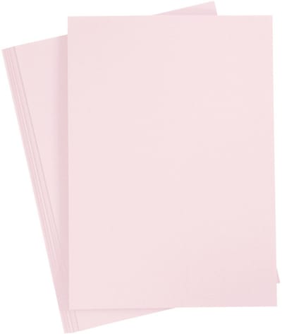 Creotime Karton 21 X 29,7 Cm 10 Stuks Pastel Lichtroze