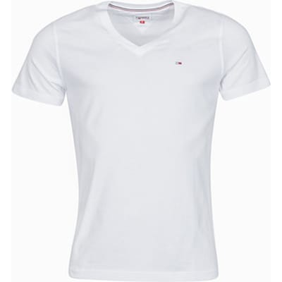 Tommy Jeans Tommy Hilfiger TJM ORIGINAL JERSEY heren T-shirt met V-hals - Classic White - S