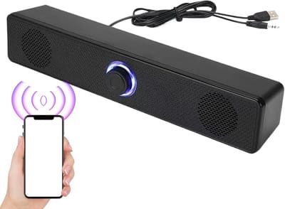 Soundbar Luidspreker - Audio Systeem - TV Geluid Verbeteren - Diepe Bas Prestaties - 12 Inch - Zwart