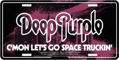 Deep Purple - Space Truckin' Metalen wandbord - Zwart/Multicolours