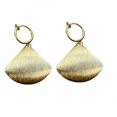 Klem oorbellen - goudkleurig - frost - geen gaatje- Charme Bijoux
