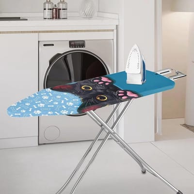 Polyester Strijkplankhoes met Cartoon Motief en Klittenbandsluiting – Stijlvolle Woonaccessoires voor Thuis en Winkel