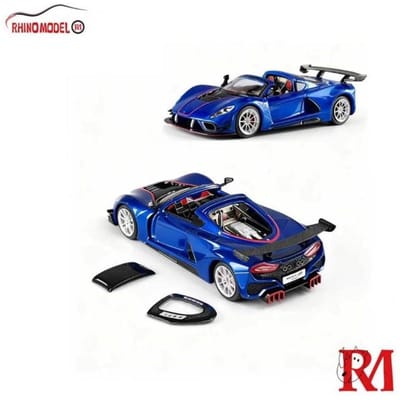 Nieuw op voorraad Rm 1:64 Hennessey Venom F5 Legering Miniatuur Die-Cast Model Cadeau #23 Poppen Hennessey Sportwagen Model Speelgoed Kind Cadeau