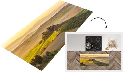 Keukenloper - Loper keuken - Toscane - Heuvels - Landschap - 120x50 cm - Keukenloper vinyl