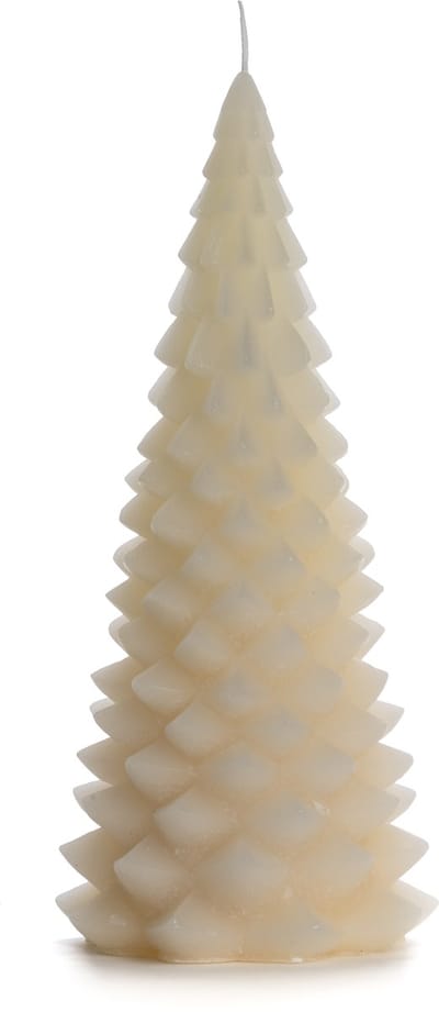 Rustik Lys - Kerstboom kaars - Skinn -13,5 x 30cm