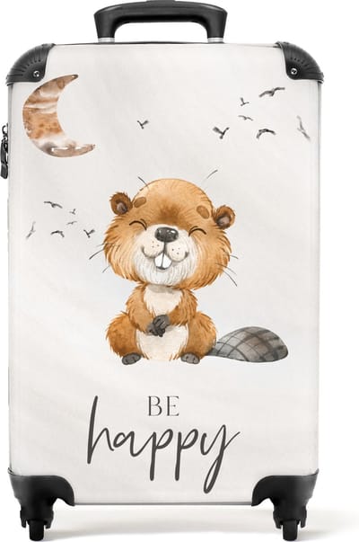NoBoringSuitcases.com - Kinderkoffer weekendtas - Past binnen 55x40x20 cm en 55x35x25 cm - Handbagage kinderkoffertje - Trolley op wieltjes - Reiskoffer met wielen - Rolkoffer valies - Kindertrolley geschikt voor jongen en meisjes - Koffer kinderen