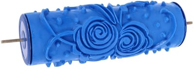 Dailygoods- Kleurroller Herbruikbaar - 12,7 cm - Decoratieve Verfroller - Bloemmotief - Duurzaam Rubber - Voor Muren en Meubels - Patroonroller