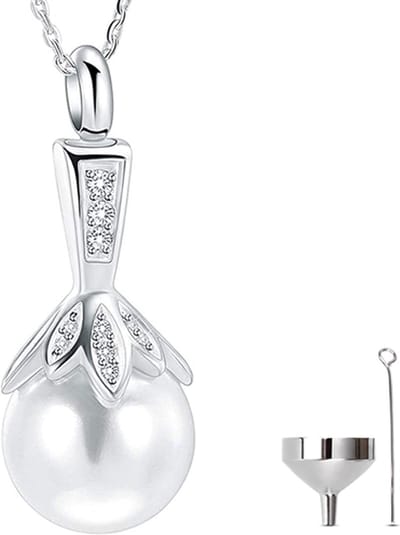 Luxe Ashanger - met Ketting (55 cm) - Voor As, Haren of Parfum - Assieraad - As Ketting - Gedenksieraad - Urn - As hanger - Incl. As vuller en Opbergzakje - The Planet