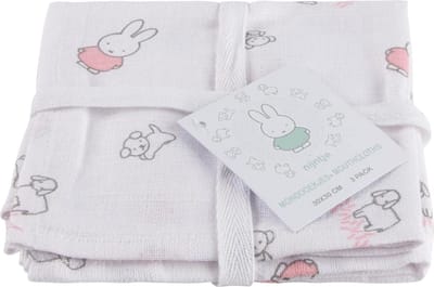 Briljant Baby- Monddoekjes Nijntje - Hydrofiele doeken - Roze