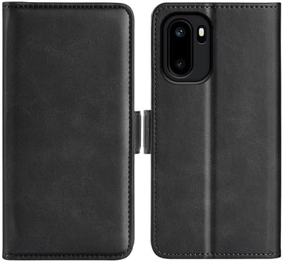 MobyDefend Hoesje - Geschikt voor OnePlus 15R - Luxe Wallet Book Case (Sluiting Zijkant) - Zwart