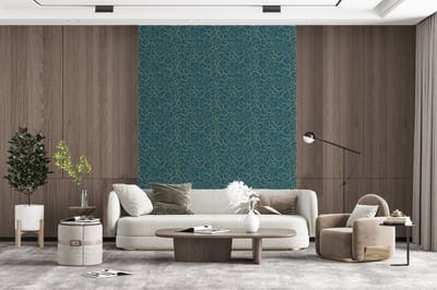 Behang - Fotobehang Patroon - Golven - Spiraal - Breedte 165 cm x hoogte 220 cm