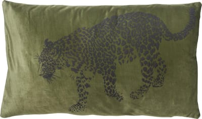 Dutch Decor SULA - kussenhoes 30x50 cm - dierenprint - Chive - groen - met rits - zonder binnenkussen