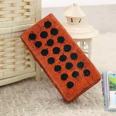 Pukeyue Realistische Baksteen Pluche Kussen Holle Baksteen Zachte Pop Knuffel Schattig Grappig Kussen Pluizige Stof Nieuwigheid Cadeaus Meisjes Jongens 20-25cm