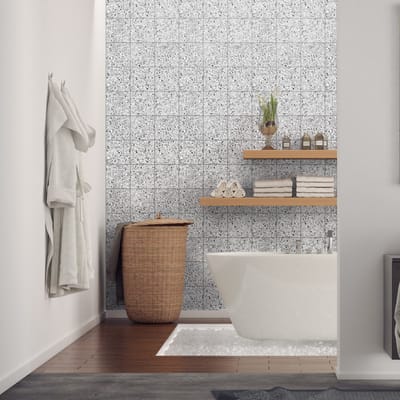 Muurstickers - Zelfklevende tegelmuurstickers voor keuken en badkamer - 60 terrazzo tegelstickers - 60 stickers 20x20cm