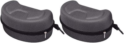 Brillenkoker - Glazen Opbergtas - Veilig Opbergen - Halfhard EVA Materiaal - 19.5 x 11.6 cm - Donkergrijs