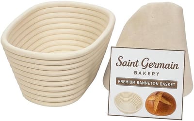 Brood Rijsmand - Banneton Mand - Brood Bakken - Handgemaakt Rotan - 25 cm Ovaal