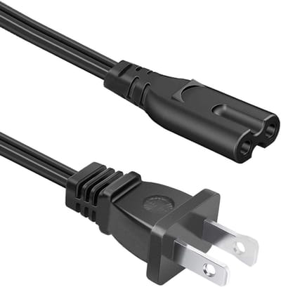 Netsnoer - Voedingskabel Speakerkabel - Muziekinstallatie - 2.5 Meter Lengte - 120 g - Zwart