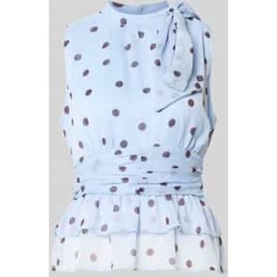 Blouse met opstaande kraag model 'Ansol'