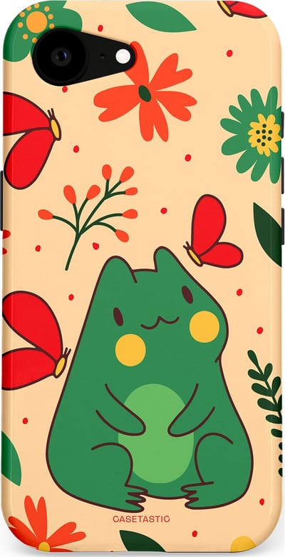 Casetastic Hoesje Geschikt voor Apple iPhone 16e Magsafe - Stijlvolle Beschermende Duo-layer Case - Kikkerkus