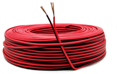 22 AWG Elektrische Draad, Tinned Koper Draad, PVC Kabel voor LED Strips, 60 Meter in Zwart en Rood, Ideaal voor Verlichting en Elektrische Projecten