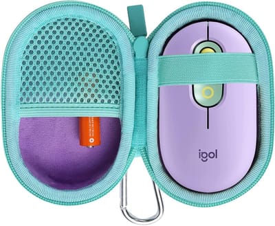 Hardcase Beschermtas voor Logitech Pebble M350s/M350 en POP Draadloze Bluetooth Muis, Ideaal voor Reizen en Bescherming