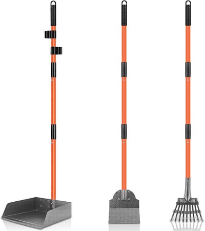 Verstelbare Poep Schepper voor Honden | 3-Pack Afval Verwijdering Set | Ideaal voor Gazons en Grind