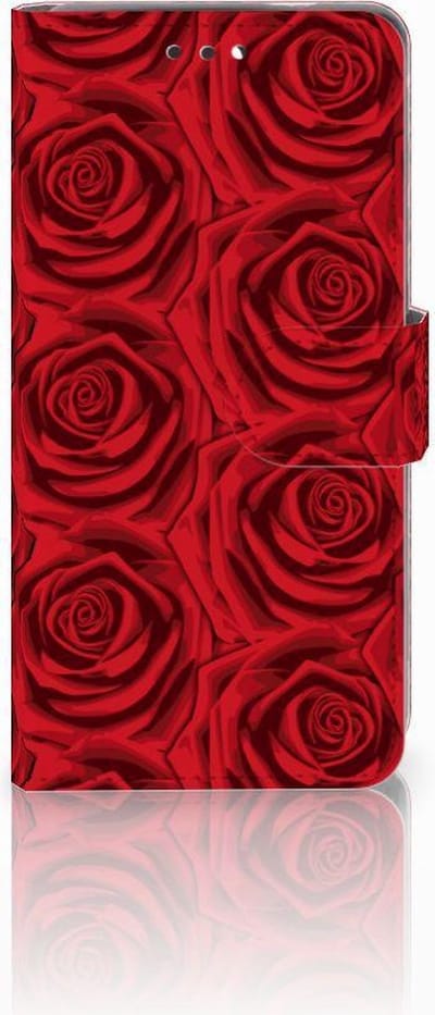 Book Case voor Nokia 3.1 (2018) Hoesje Red Roses