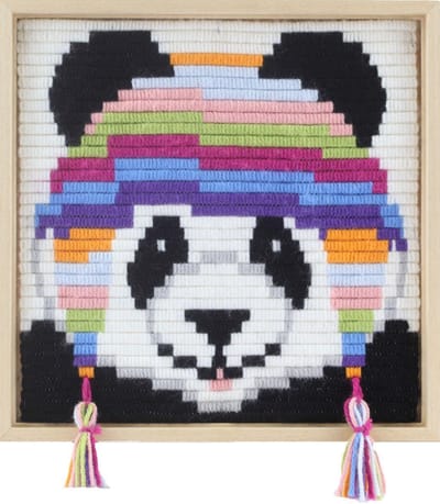 Pako kinder-volwassenen - borduurpakket - Panda - geprint stramien - 085.755 - DIY kit kids