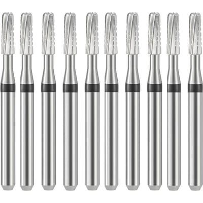 10 Pièces Fraises Dentaires en Carbure de Tungstène FG1957 FG1958 1 6 Mm Coupe Métal Pour Turbine Haute Vitesse