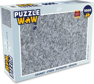 Puzzel Graniet - Steen - Patroon - Design - Grijs - Legpuzzel - Puzzel 1000 stukjes volwassenen