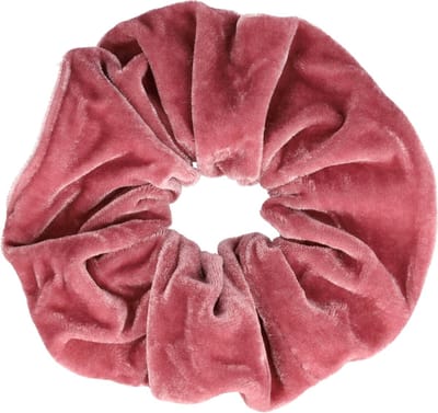 Haarsoires Haarelastiek Scrunchie – Basic – Velvet Stof – Oudroze - Haarkrinkel - Haar Elastiek met Stof - Zacht & Haarvriendelijk