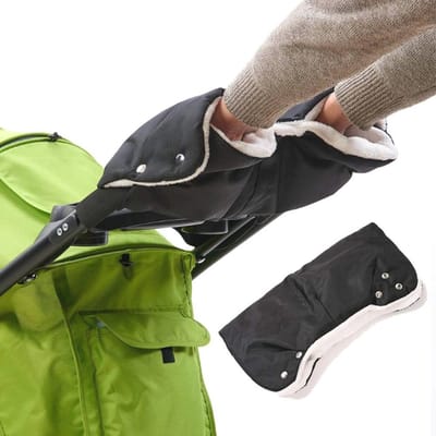 Universele kinderwagen handwarmer met fleece binnenkant - waterdicht en winddicht