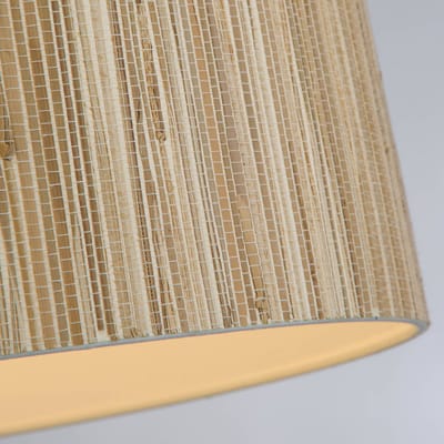 Searchlight Hanglamp Meadow, bruin, zwart, natuurvezel, staal