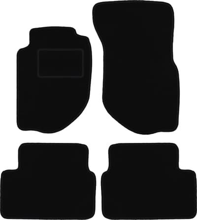 Zwarte veloursmatten voor: Volvo 740 / 760 sedan, stationwagen (1984-1991)