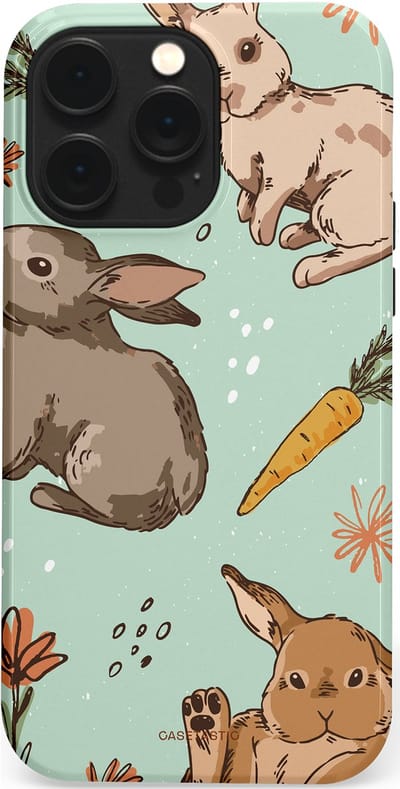 Casetastic Hoesje Geschikt voor Apple iPhone 14 Pro Max Magsafe - Stijlvolle Beschermende Duo-layer Case - Hop hop knappel