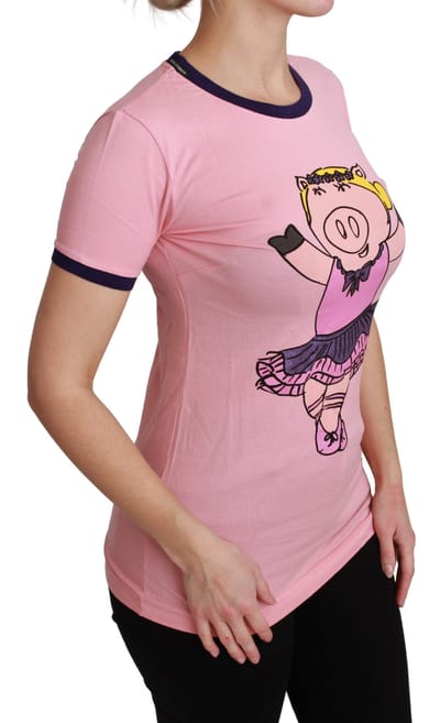 Varkens Ballerina T-shirt Korte Mouwen