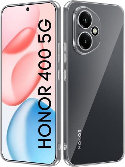 Hoesje geschikt voor Honor 400 5G backcover Shockproof siliconen Transparant