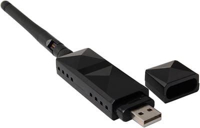 Draadloze Netwerkkaart - Internet Adapter - Snelle Internettoegang - AR9271 Chipset - 2DBI Antenne - Zwart