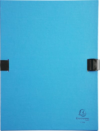 Exacompta 10x N'CLIP® Map uitrekbare rug en klep - Turkoois - 21507E